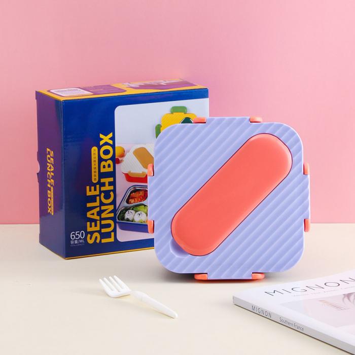 方形分格不銹鋼飯盒